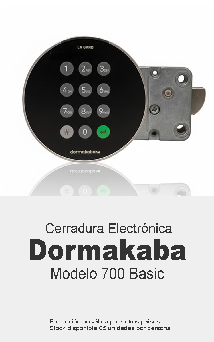 Cerradura de caja fuerte dormakaba 700 basic