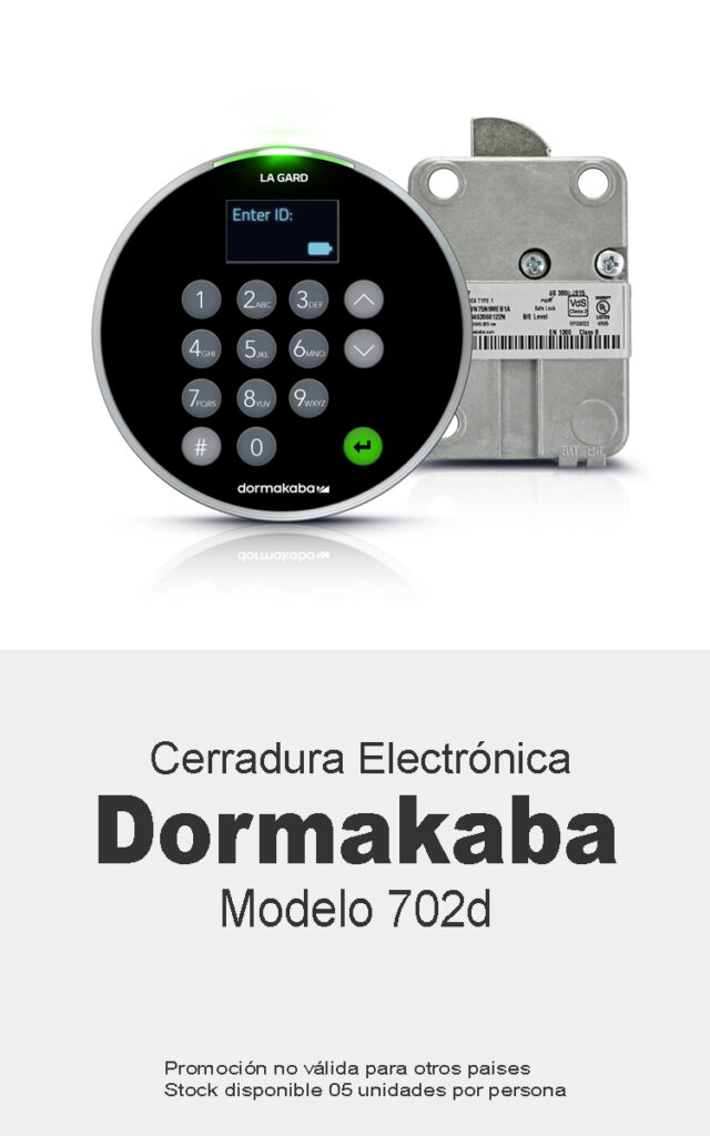 Cerradura de caja fuerte de alta seguridad en LIma y todo el Perú