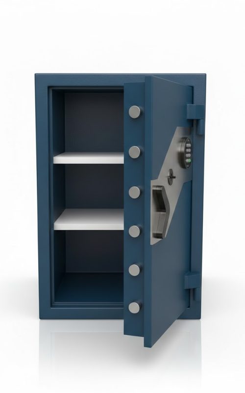 Caja fuerte de 90 cm web abierta